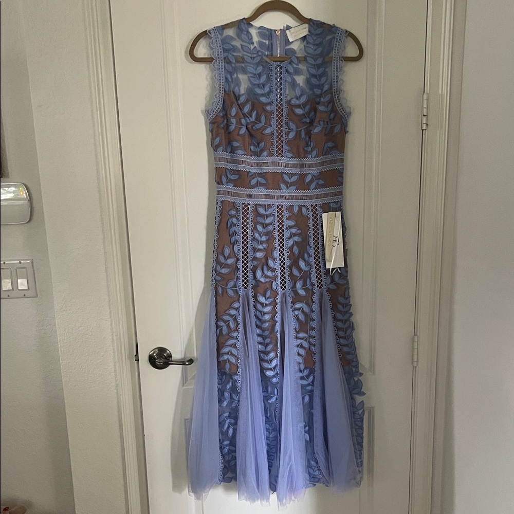 NWT Bronx and Banco Violet Flared Dress / SZ Medium 6-8 women’s.